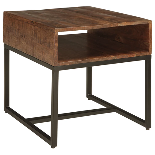[503415-BB] Hirvanton End Table Warm Brown
