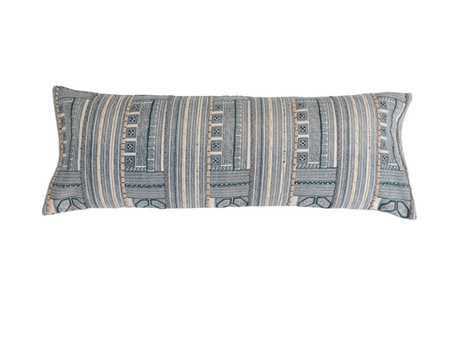 [164936-BB] Oversized  Lumbar Pillow with Embroidery 40x14in