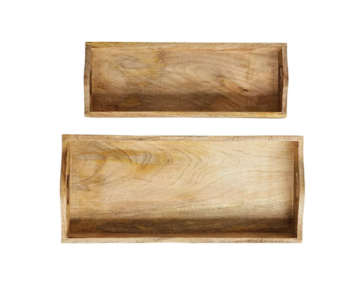 [164967-BB] Mango Wood Tray 17in
