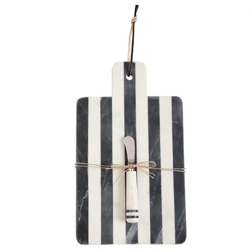[165195-BB] Paddle Striped Marble Board Set