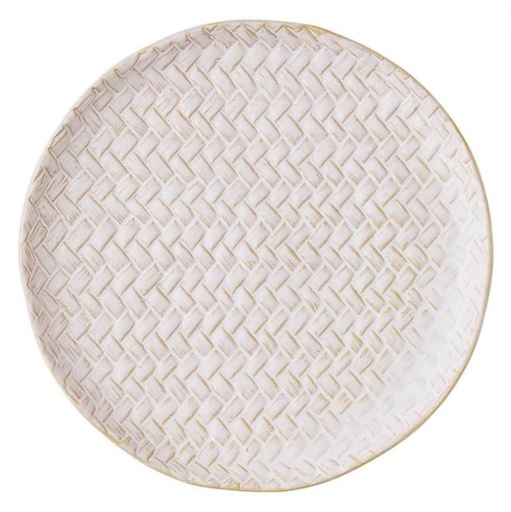 [165206-BB] Stoneware Salad Plates Assorted 8.5 in
