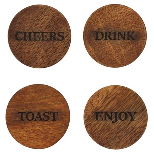 [165210-BB] Wine Cooler and Coaster Set of 5