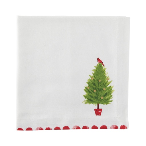 [165400-BB] Holiday Tree Bird Napkin