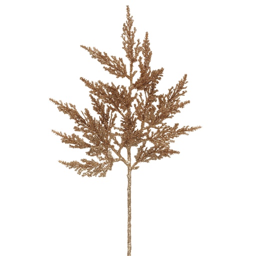 [165720-BB] Glittered Pine Spray Copper 21in