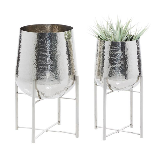 [167330-BB] Metal Planter on Stand 16in