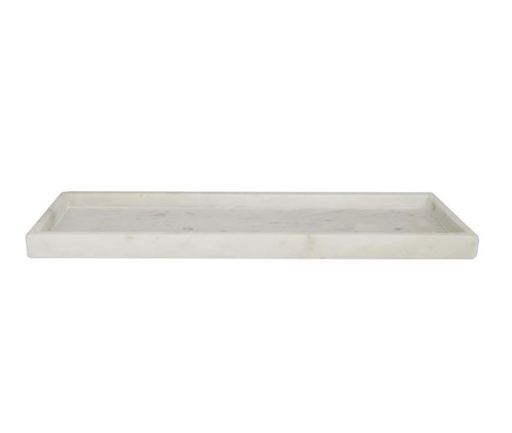 [165905-BB] White Marble Tray 23in