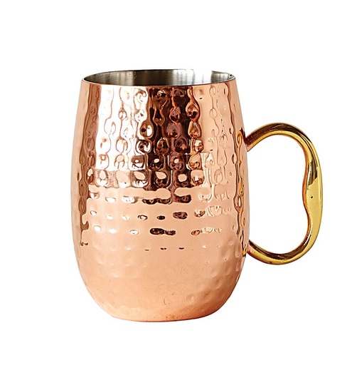 [302455-BB] Hammered Stainless Steel Mule Mug 16oz