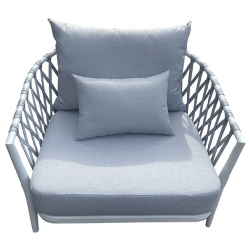 [166213-BB] Cayman Lounge Chair - Grey