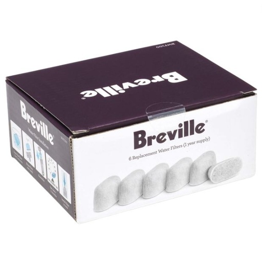 [166230-BB] Breville Charcoal Replacement Filters 6Pk
