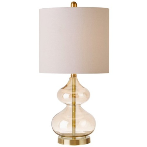 [166445-BB] Ellipse Table Lamp Gold 25in
