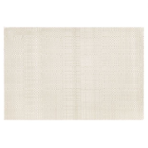[111419-BB] Trace Basketweave Placemat White