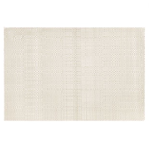 [111419-BB] Trace Basketweave White Placemat