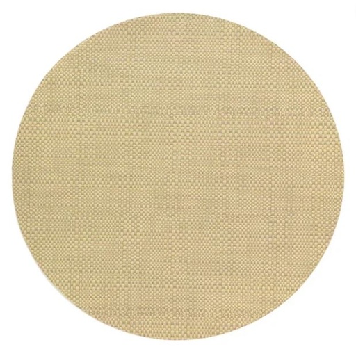 [115005-BB] Trace Basket Weave Round Placemat Oyster