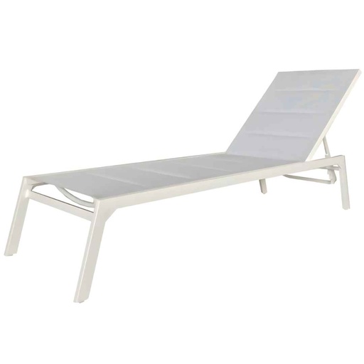 [166709-BB] Cali Sunlounger White