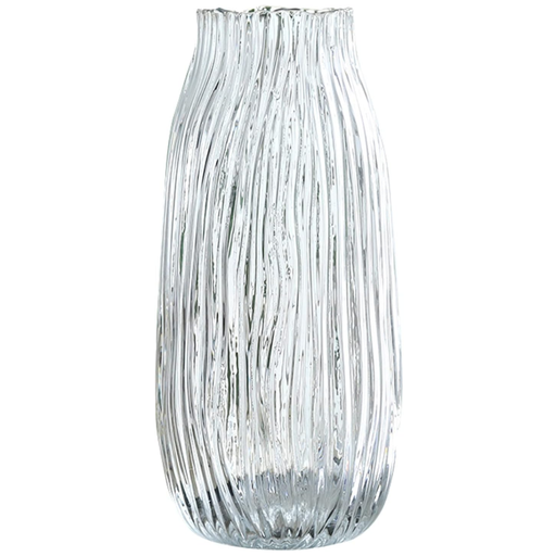 [167096-BB] Etched Bulb Vase 12in