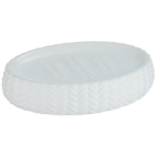[167823-BB] Barinas Soap Dish White