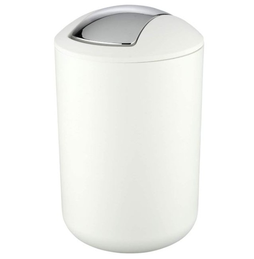 [167834-BB] Brasil Swing Cover Bin 6L White